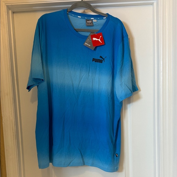 Puma Men's Blue Ombre Tee - Picture 1 of 2